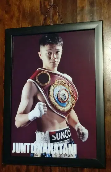 새상품급 나카타니 준토 A4 라미네이티드 포토 사진 프레임 세트 복싱