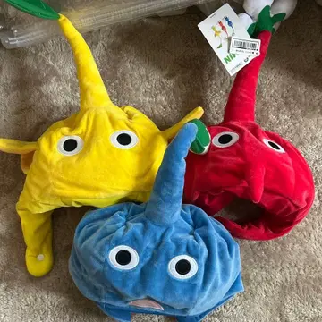 피크민 변신 모자 전 3종 컴플리트 묶음 판매