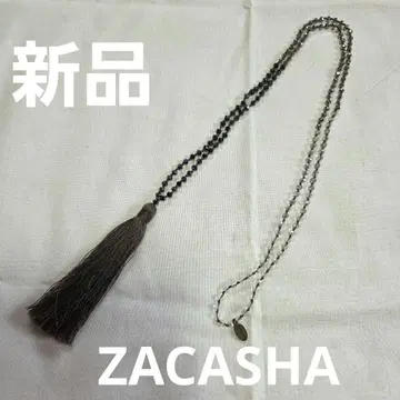 새상품 ZACASHA 태슬 목걸이 비즈