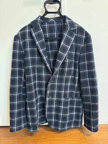 Siena 체크 무늬 테일러드 자켓 L