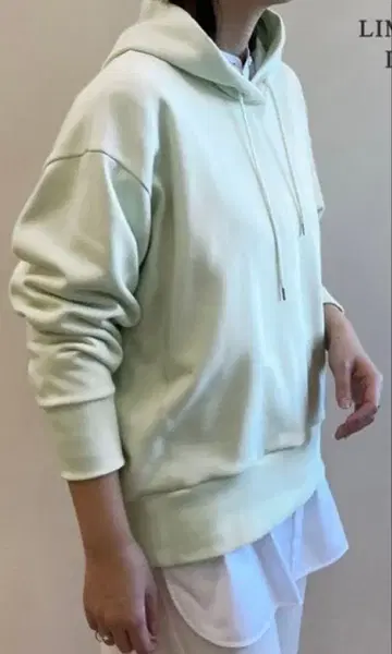 ICB 풀오버 후드티 클리어 프렌치 테리 후드티 멜론
