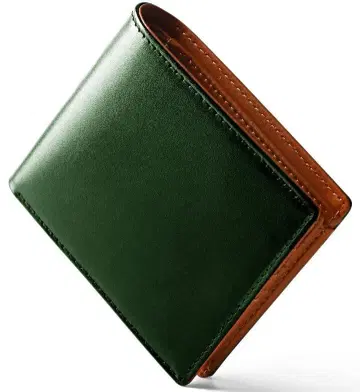 지갑 남성용 2단 도치기 가죽 2단 접이식 지갑 반지갑 얇은 타입