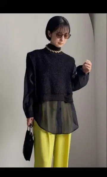 AMERI DAMAGE VEST SET SHEER SHIRT