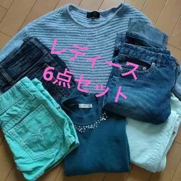 블루 계열과 그린 계열 여성용 6세트 묶음 판매 SS~M