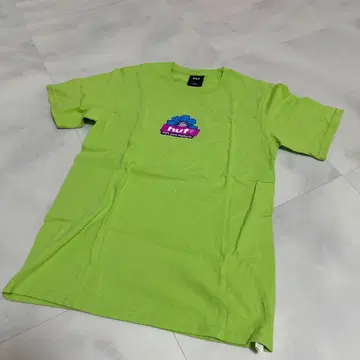 HUF T셔츠 100% pure euphoria 라임 그린