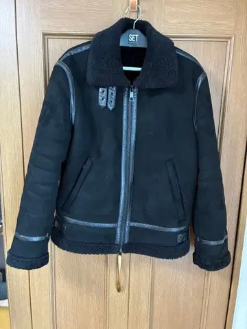 ZARA 인조 가죽 무스탕 자켓