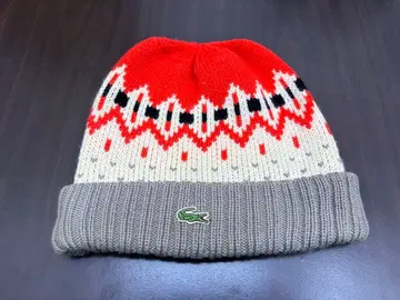 LACOSTE 라코스테 일본제 니트 모자 니트캡 두꺼운 원단