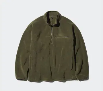 [ 유니클로 ] 플리스 오버 사이즈 하프 지퍼 풀오버