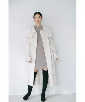 스나이델 빅 컬러 리버 울 코트