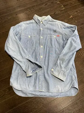 snoid 스노이드 샴브레이 셔츠 S 자수