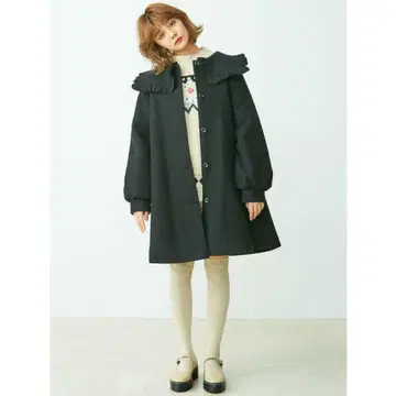 merry jenny 프릴 칼라 코트