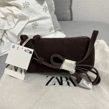 ZARA 스플릿 스웨이드 숄더백