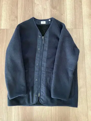 UNIQLO Engineered garments 플리스 노카라 코트