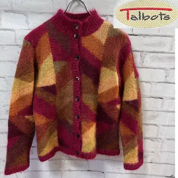 탈봇 니트 가디건