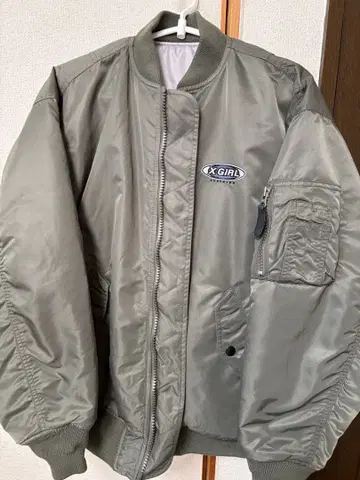 X-GIRL MA-1 자켓 올리브 그린