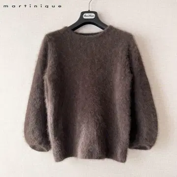 컨디션 최상 마르티니크 라쿤 벌룬 슬리브 니트 풀오버 스웨터
