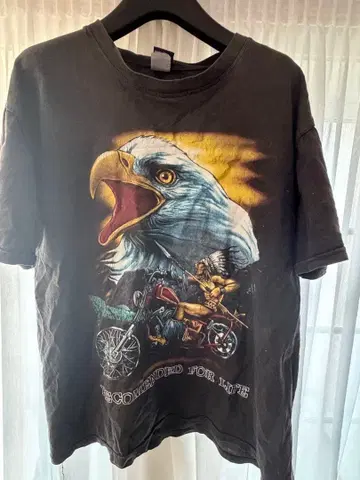 Title SYP 이글 T셔츠 구제 의류 아메카지 스트릿 동물T