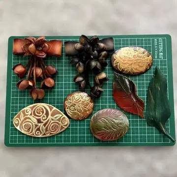 빈티지 브로치 코사지 8개 세트