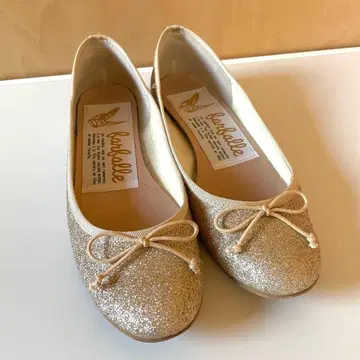 파르팔레 골드 글리터 발레 슈즈 23.0cm