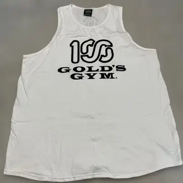GOLD'S GYM 탱크탑 화이트 100ATHLETIC