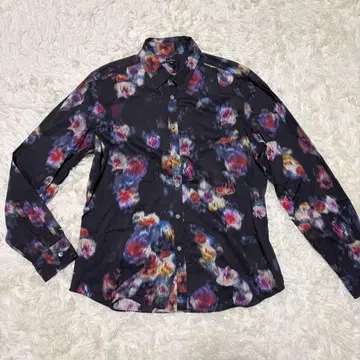 폴스미스 PaulSmith 긴팔 셔츠 모자이크 아트 꽃무늬 올 패턴 XL