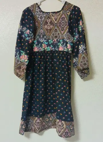 SUJON 빈티지 원피스 70s 패치워크