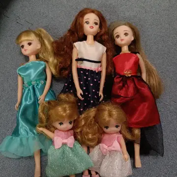 리카짱 인형 5체 세트