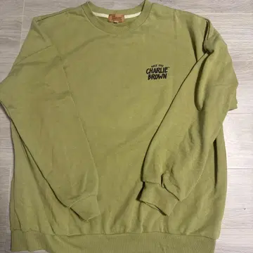 찰리 브라운 맨투맨 옅은 그린