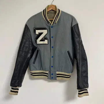 made in USA golden bear 골든 베어 가죽 바시티 자켓