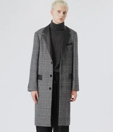 LOVELESS 2023AW 글렌체크 체스터 코트