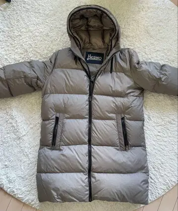 인기 HERNO 남성용 후드 부착 다운 코트