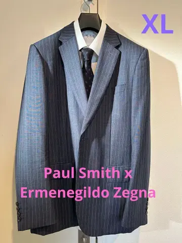 Paul Smith x Zegna 네이비 스트라이프 수트