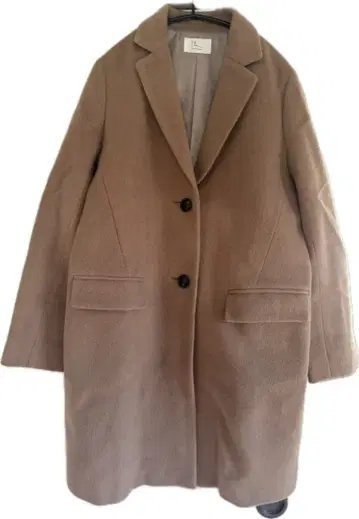 air des le courant blanc 체스터 코트 베이지