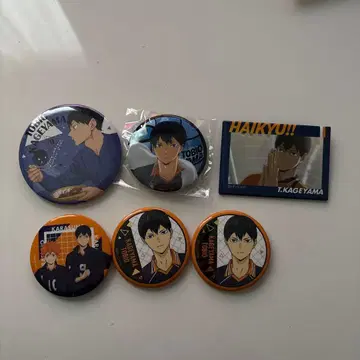 하이큐 카게야마 토비오 캔 배지 묶음 판매