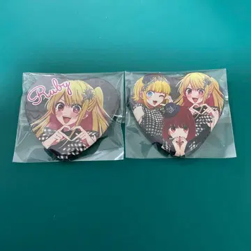 최애의 아이 Noir 하트 캔뱃지 루비