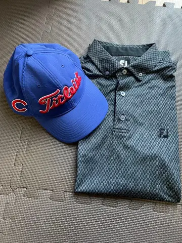FootJoy 피케 셔츠와 Titleist 캡 세트