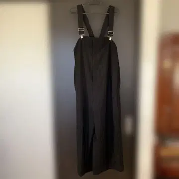 AMERI 블랙 살로펫 오버롤