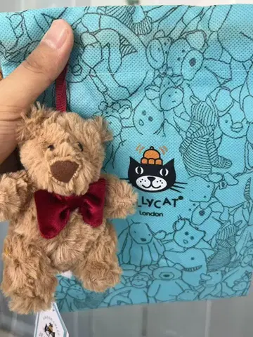 jellycat 곰 봉제 인형 키링
