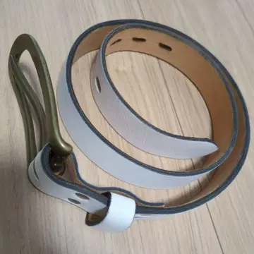 J&M DAVIDSON 제이앤엠 데이비드슨 화이트 가죽 벨트