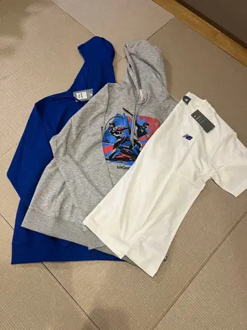 뉴발란스 후드티 2점 + 셔츠 1점