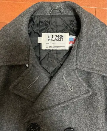 SCHOTT U.S. 740N PEAJACKET 그레이 38