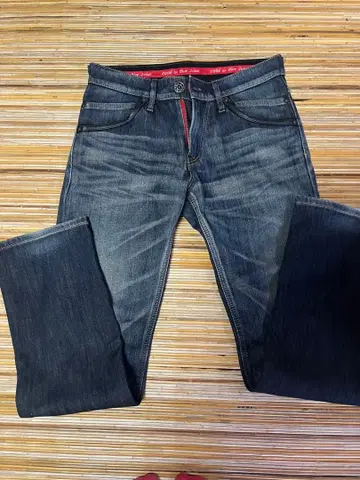 에드윈 남성용 28 속기모 보온방한 스트레치 청바지 와일드 파이어