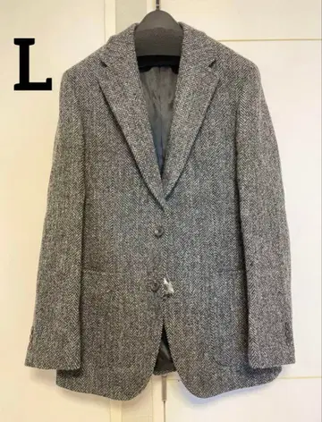 [ SALE ] 해리스 트위드 헤링본 테일러드 자켓 L