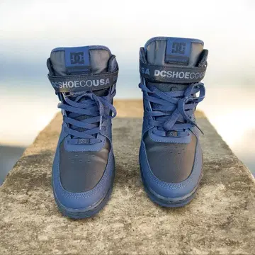 DC Shoes Pensford 네이비 하이컷 스니커즈 박스 없음