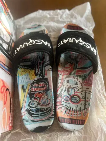 DC 샌들 남성용 바스키아 DC 슬라이드 콜라보