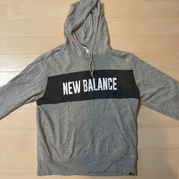 NEW BALANCE 그레이 후드티 L