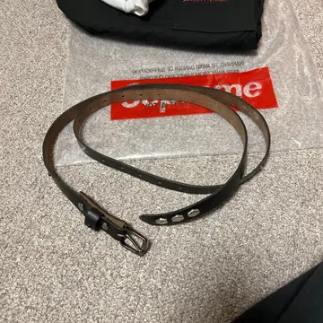 anylee 블랙 가죽 벨트 메탈 스터드 포함