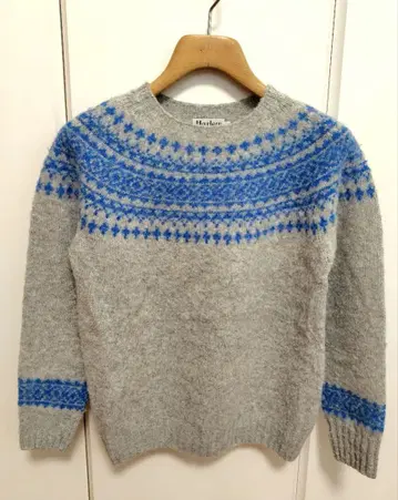 할리 오브 스코틀랜드 노르딕 니트 울 100%