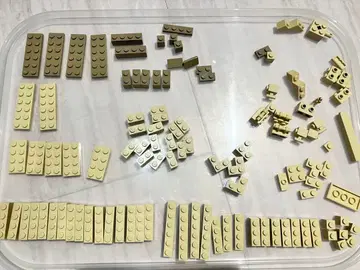 LEGO 베이지 블록 세트 다수