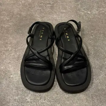 [REMME] 크로스 스트랩 샌들 블랙